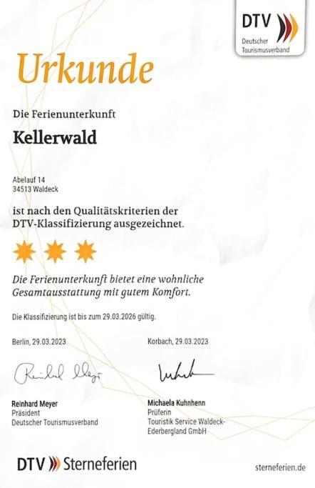 Ferienwohnung Kellerwald Waldeck  Eksteriør bilde